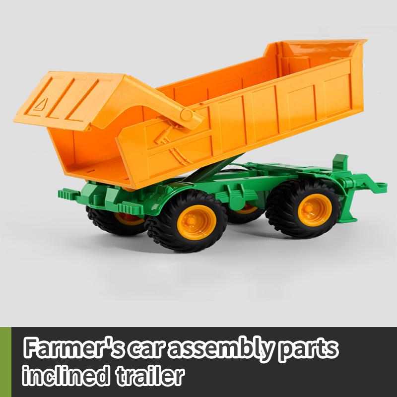 RC Farm Car Tractors Trailer 2.4G Rádio Controlado Carros Simulador de Fazenda Caminhão Miniatura Fazendeiro Animal Modelo Brinquedos Crianças Menino