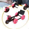 Motorcycle Wheel Dolly Roller Foldable High Carbon Steel Motorbike Moving Tool Portable Tire Skate