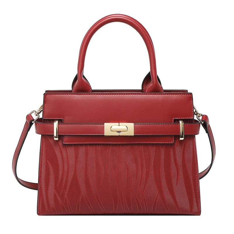 

WDPOLO красная гофрированная свадебная сумка, свадебная сумка, сумка для мамы, новинка 2023 года, сумка большой емкости с тиснением M