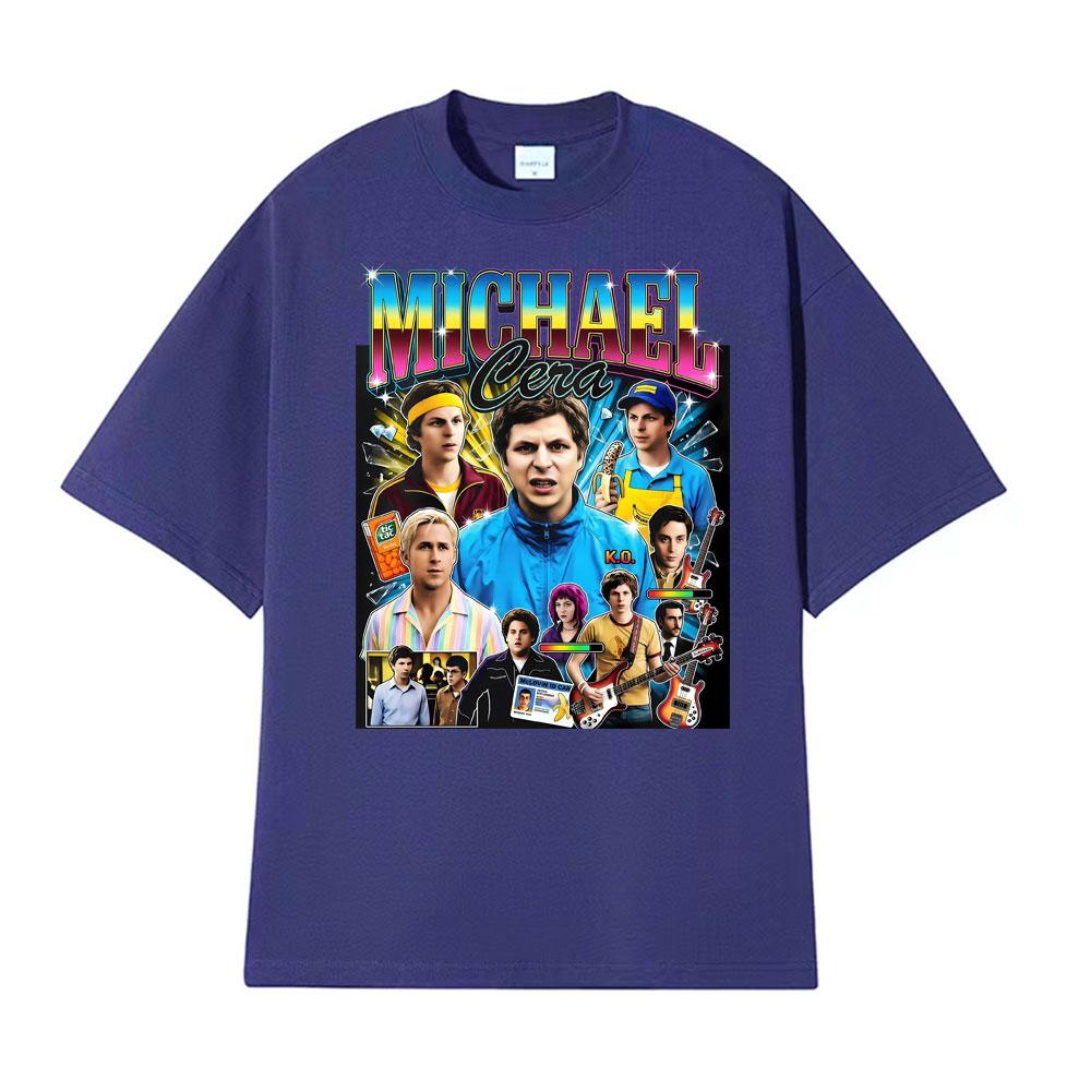 Michael Cera Superbad Merch McLovin Drivers T Shirts Bad Bunny 2026 Print Tshirts Men Women High Street Vintage Classic Tshirt