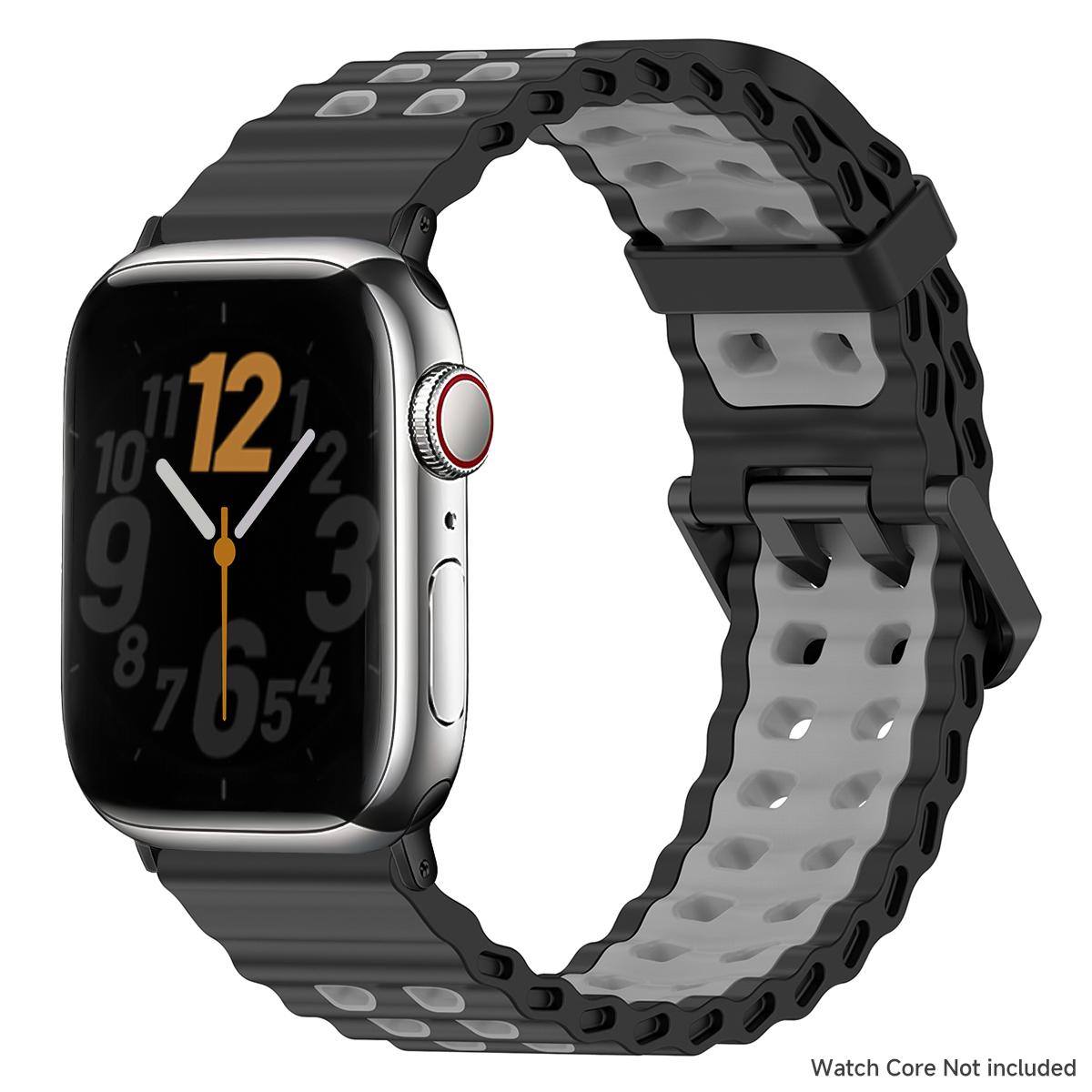 

Спортивний силіконовий ремінець для Apple Watch Ultra 3/2/1 49 мм, дихаючий браслет для iWatch 11 10 9 8 7 SE 3 46 мм 45 мм 44 мм 42 мм Ultra 3 2 1 49mm