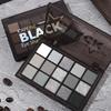 Makeup Capel 15-Color Midnight Knight Eyeshadow Palette: Shimmer & Matte Dark Gray, Deep Tones for Smokey Eye