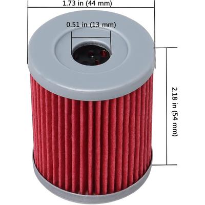 KN132 Oil Filter Compatible with Suzuki DRZ125 DR200 DR200SE LT160 LTF250 Compatible with Arctic Cat 250 300 Kawasaki KH125 KLX125