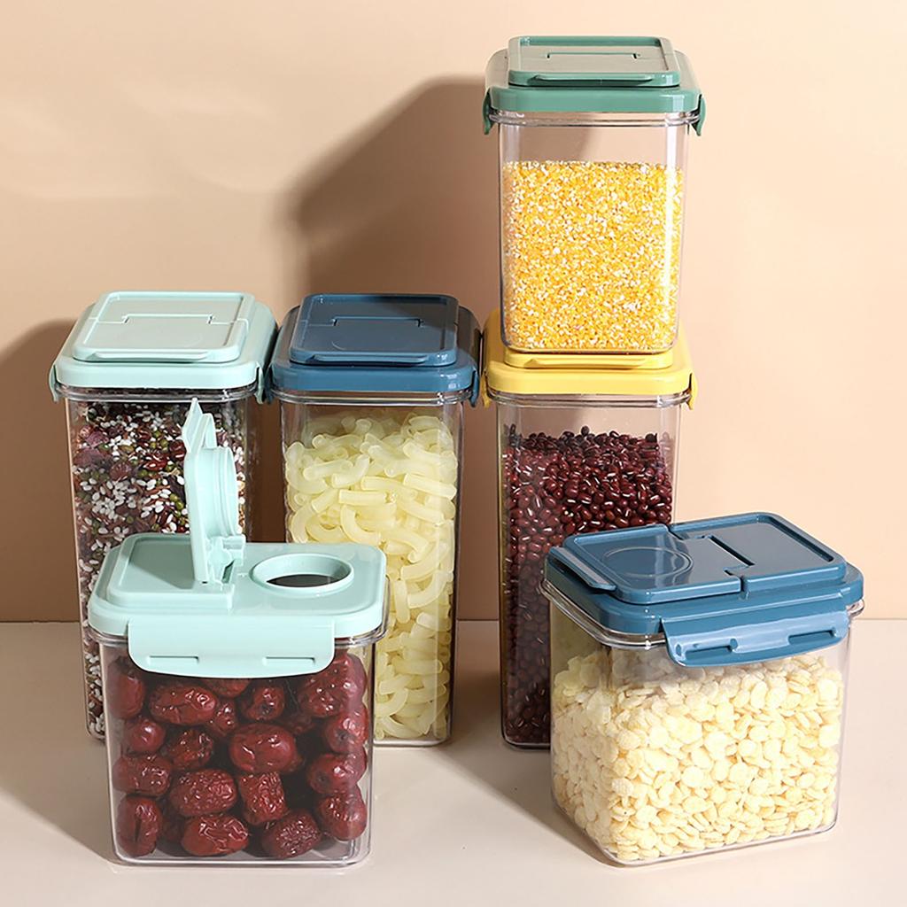 Food Storage Containers For Kitchen Organization Plastic Cereal Containers With Easy Lock Lids For Kitchen Pantry Organization And Storage