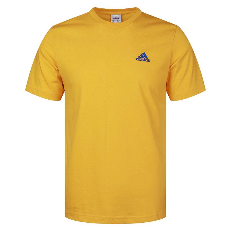 Adidas T Shirts Men s Yellow Crew Neck Moderate GL2220 185/104A/XL