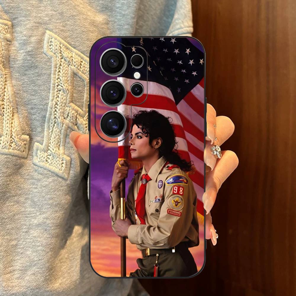 Pop Singer Michael Jackson Phone Case For Samsung S 24 Fe 25 Ultra Plus 20 Lite 21 30 22 23 24 22 Ultra 5G Fundas