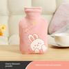 Plush Cute Hot Water Bottle for Female Students, Thickened and Explosion-Proof, for Winter Use, Portable for Warming Hands and Waist