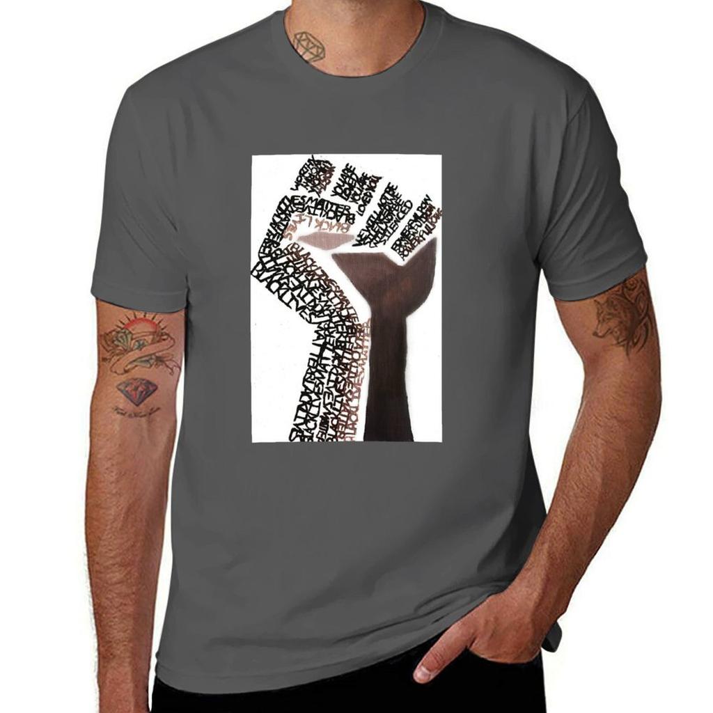 BLACK lives matter TShirt Daily Work Short Sleeve Top