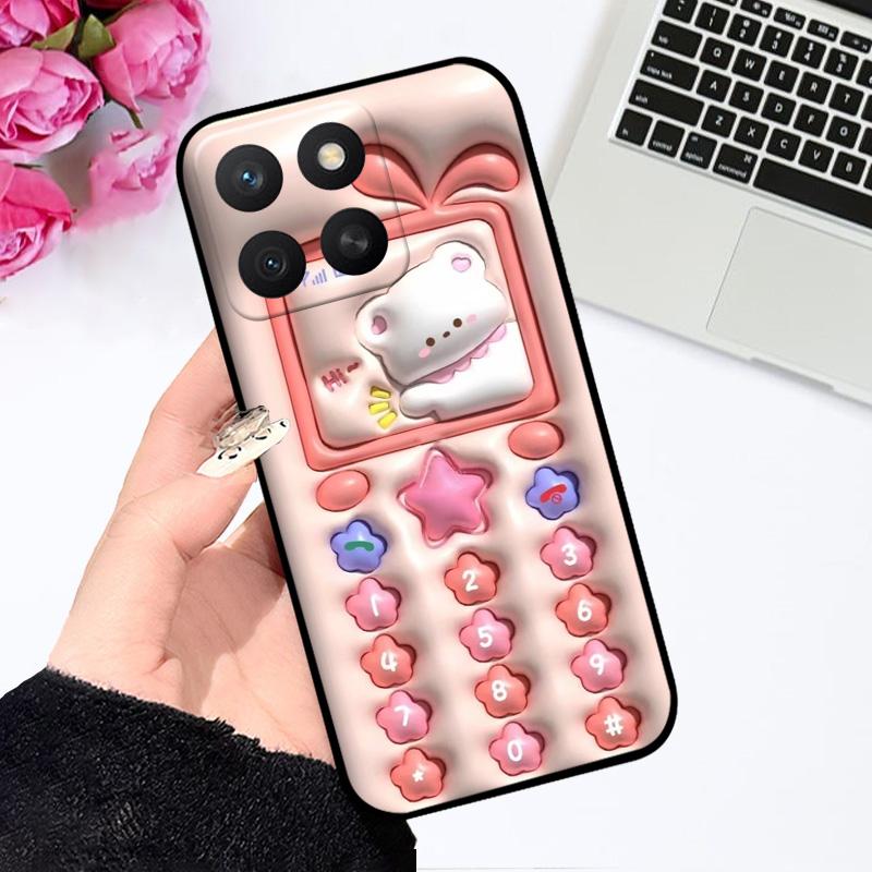 For Honor X8c Case HonorX8C TPU Soft Silicone Cute Astronaut Phone Printing Cover For Huawei Honor X8c Cases ABR-LX3 Fundas Capa