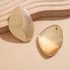 Exaggerated Metal Big Geometric Stud Earrings for Women Punk Hip Hop Gold Color Irregular Earrings Aesthetics Party Jewelry Gift