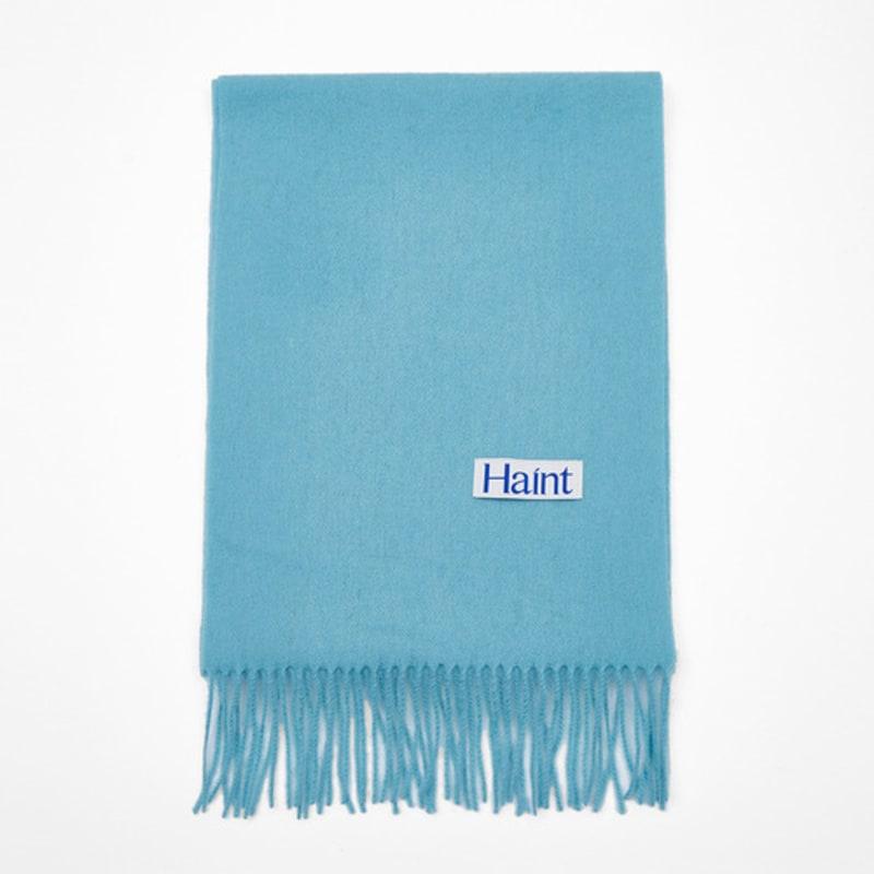 HAINT WINTER PREMIUM WOOL MUFFLER_10colors_AQUA BLUE