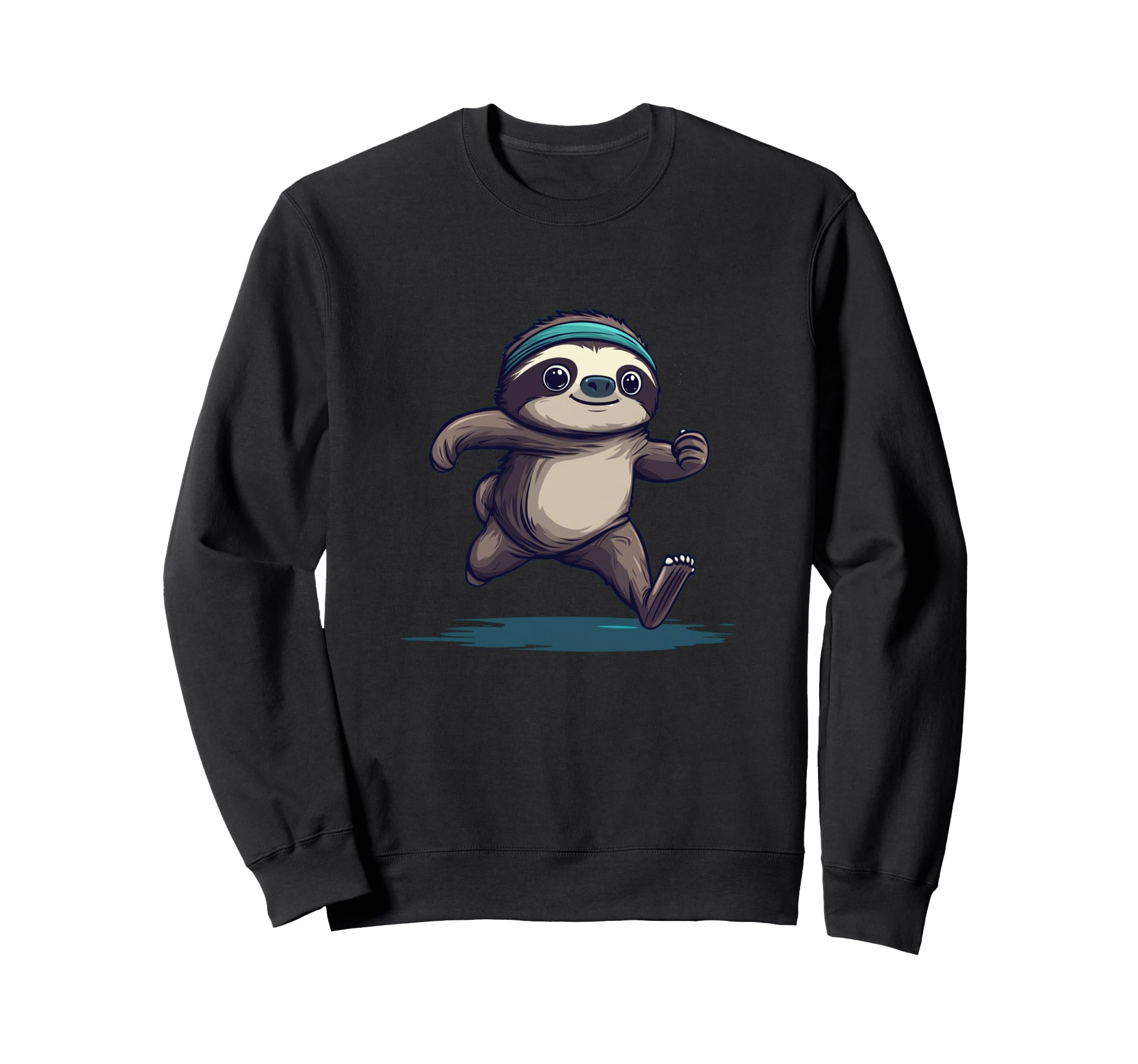 

Funny running sloth costume for marathon Sweatshirt fans. чорний