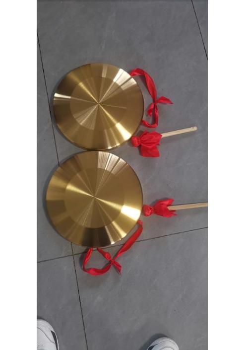 Handgong Becken Messing Kupfer Gong Kapelle Oper Schlaginstrument Traditionelles Chinesisches Volksmusikinstrument Spielzeug