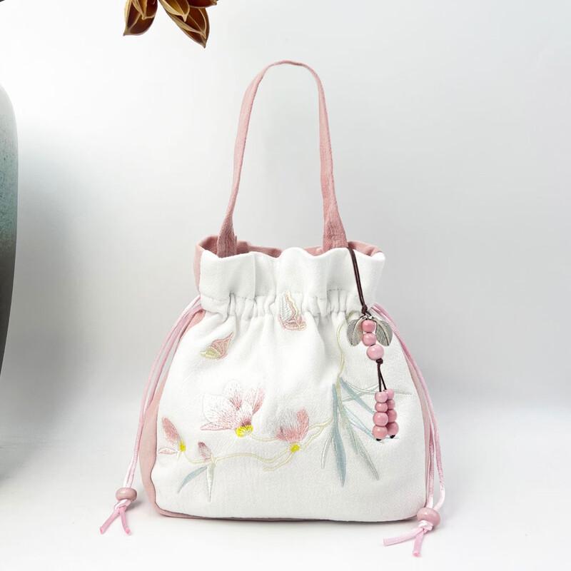 REWELL Embroidered Hanfu Style Crossbody Bag with Tassel