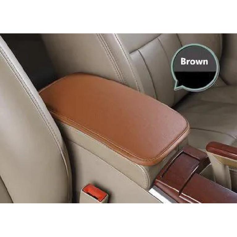 Leather Car Armrest Pad Covers Universal Center Console Auto Seat Armrests Box Pads Black Armrest Storage Protection Cushion