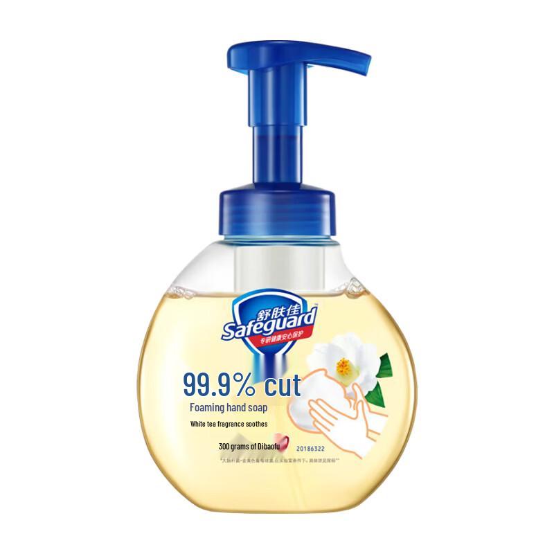 Safeguard Antibacterial Foam Hand Soap, Pure White Tea Scent