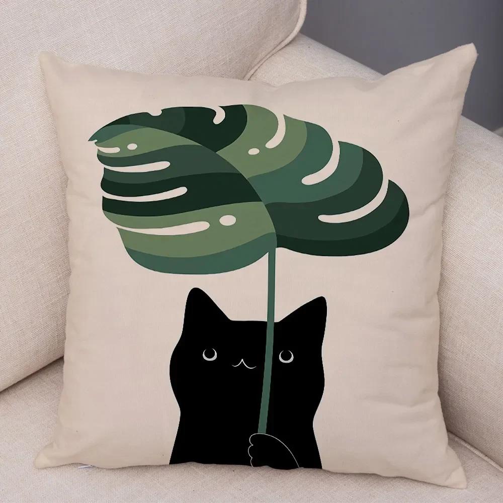 Nordic Style Plant Tree Cushion Cover Decor Geometric Abstract Modern Art Pillow Case for Sofa Home Super Soft Plush Pillowcase
