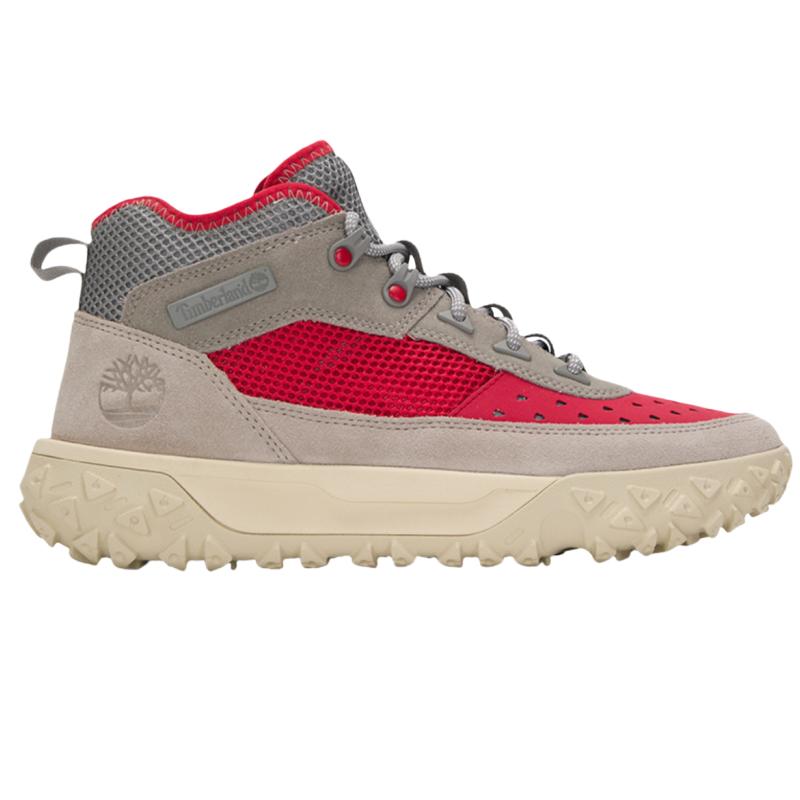 Timberland Greenstride Motion 6 Mid Chaussures de Randonnée Confortables Polyvalentes Absorbant les Chocs Légères Chaussures de Randonnée Homme Chaussures de Randonnée Gris Rouge A6CW1EO3