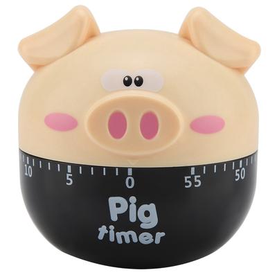 Minuteur de cuisine mécanique en forme de cochon mignon, outil de chronométrage pour la cuisson
