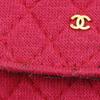 CHANEL Chain pouch Pouch micro Red cotton Women Used