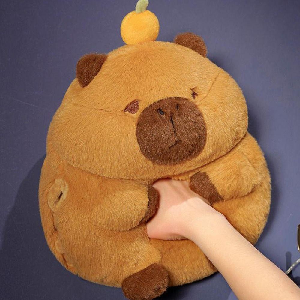 Nap Pillow Capybara Plush Doll Multi-Function Capybara Anime Fluffty Toy Capybara Hand Pillow  Kids