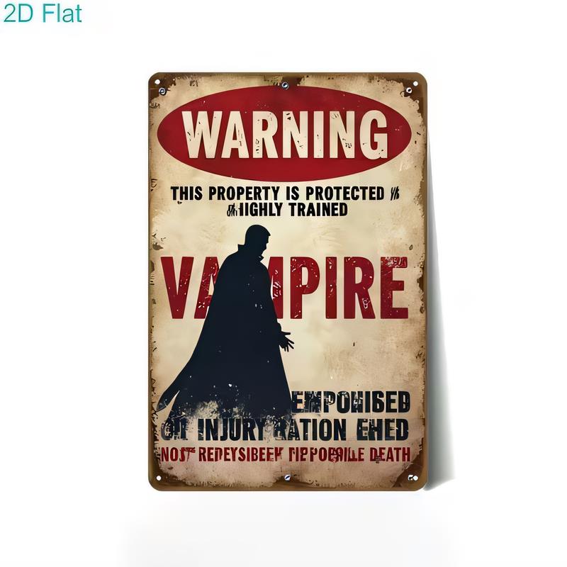 Tin Sign Warning This Property Is Protected High Trained Fire Prohibited Retro Metal Plaque Vintage Wall Decor  for Garage Bar M