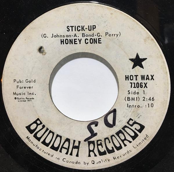 

7inch Record HONEY CONE - Stick - Up 7106X Buddah Records 1971 Canada Soul/Funk Used