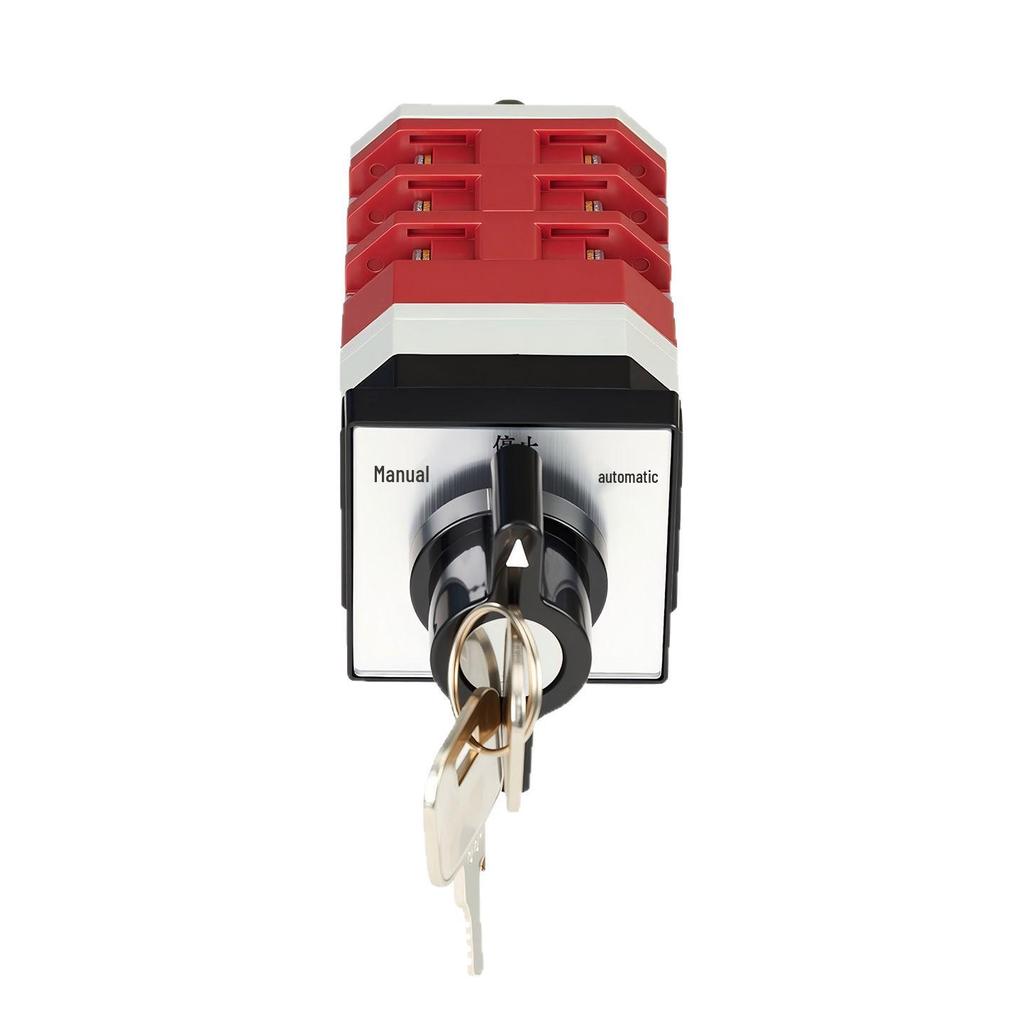 Zhuochao LW12-16/D0723.3Y Lockable 3-Position 3-Speed Rotary Switch