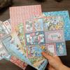 16 einzigartige Journal-Sticker im französischen Stil für dekorative Collagen