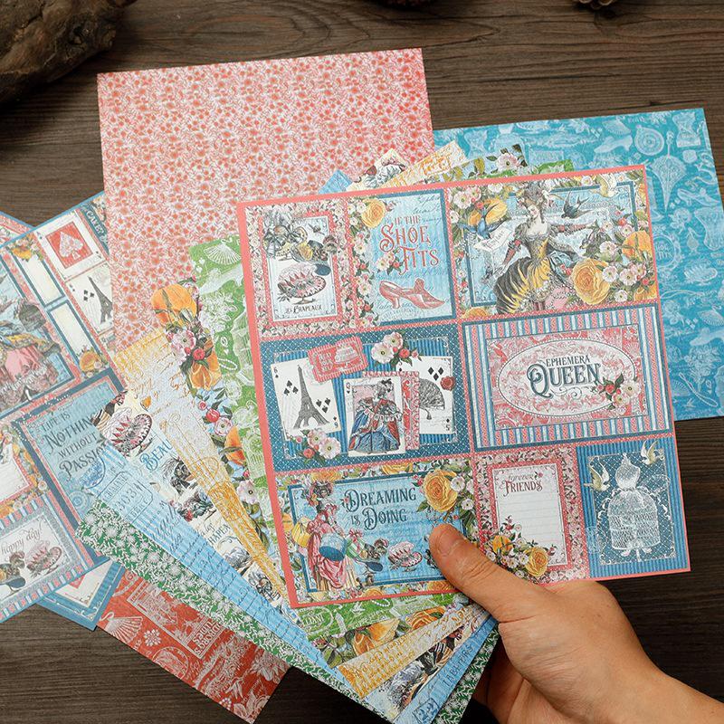16 einzigartige Journal-Sticker im französischen Stil für dekorative Collagen