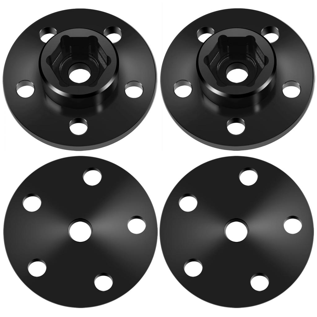 TRZX RC Wheel Hub Combiner 12mm RC Accessory Upgrade Parts for 1/10 Tamiya Clod Buster (4 Pieces)