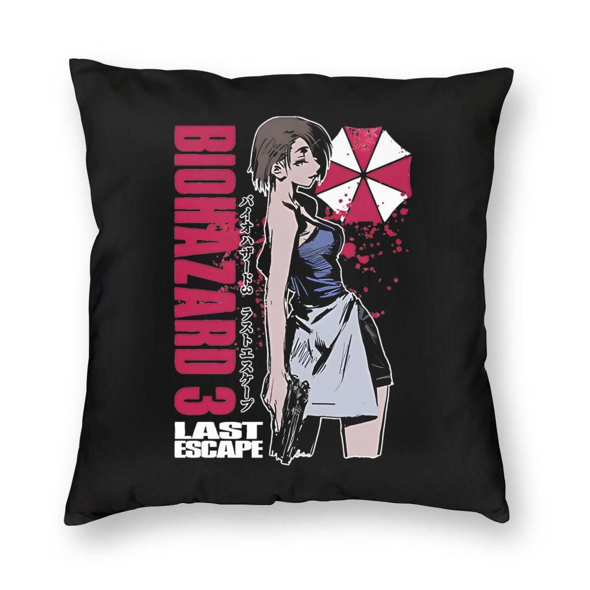 

Residents Evils 1 Remake Pillowcase Printing Polyester Cushion Cover Decorative Albert Wesker Throw Pillow Case Cover Bedroom 12x12Inch