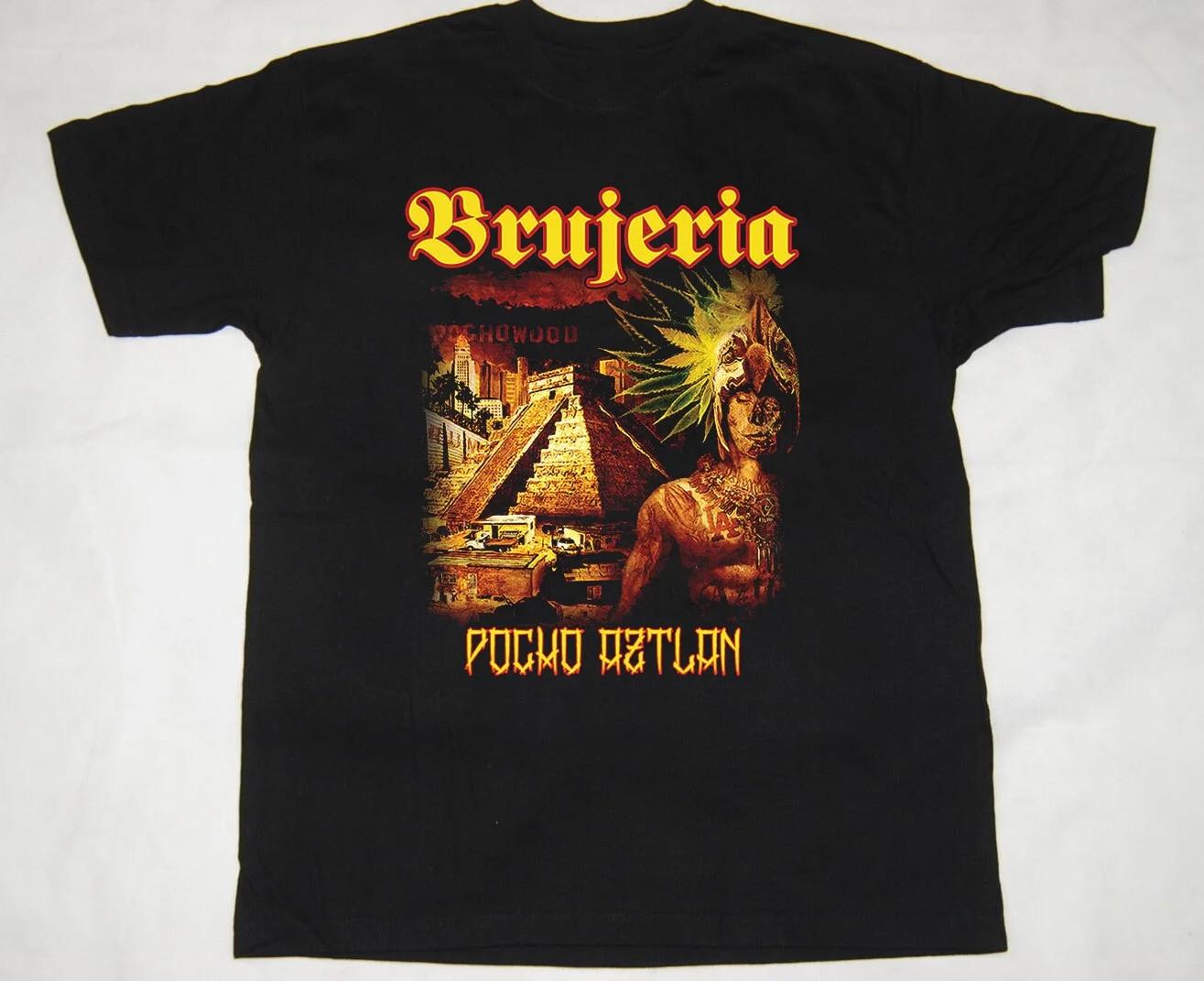 Vtg Brujeria Band Music Tour Concert Cotton Black All Size Unisex Shirt MM19 S разноцветный