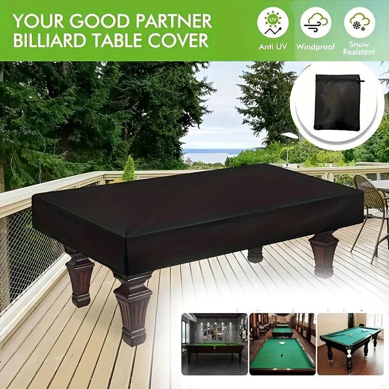 Pool Table Cover, Designed for 7/8/9 Inch Pool Tables, Made of Durable 210D Polyester Oxford Cloth Dust Cover 235x135x20cm чёрный