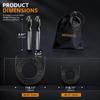Professional Speed Jump Rope With Quick-Release Buckle Replaceable 3mm/5mm Steel Cable Silicone-Aluminum Handle Fitness