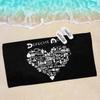 Electronic Rock D-Depeche Microfiber Printed Beach Towel Mountain Climbing Yoga Beach Swimming Running Absorbent Soft Towel