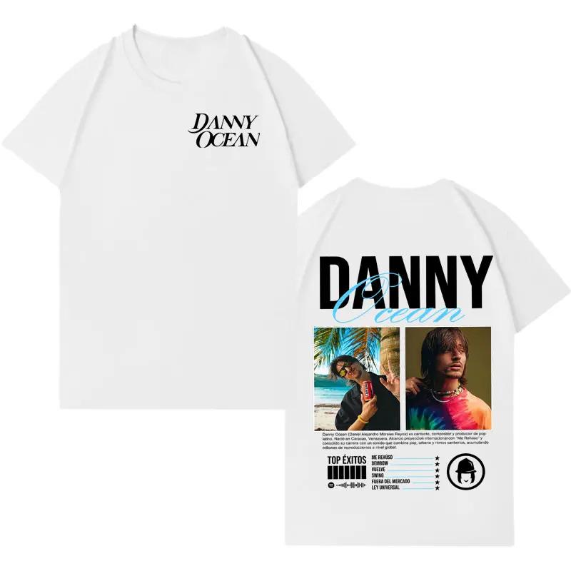 Rapper Danny Ocean Streetwear Graphic Casual Tshrit Men Aesthetic Oversized Crewneck Tshrits Teenagers