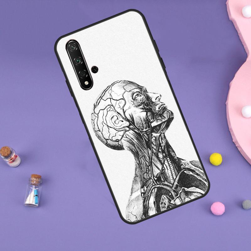 Human Anatomy For Huawei Nova 10 9 SE 3i 7i 8i 11i 12i Y60 Y61 Y70 Y72 Y73 Y90 Y91 P20 P30 P40 Lite Case