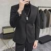 "Herren Slim Koreanischer Stil Freizeit-Anzugjacke - Leicht und Stilvoll für Frühling/Herbst 2024"
