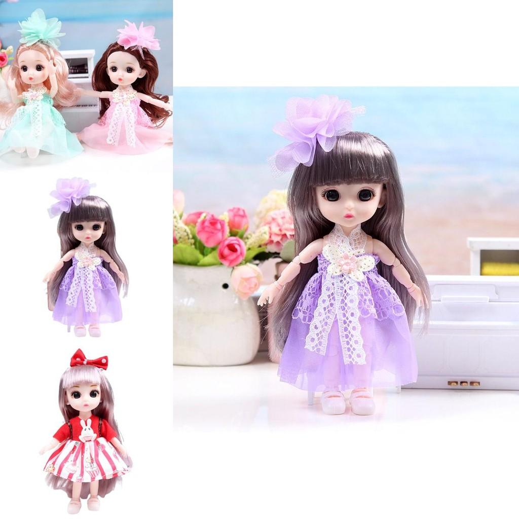 Lovely Bjd Princess Dolls With Movable Joints Mini Model Toy Kids Birthday Collection