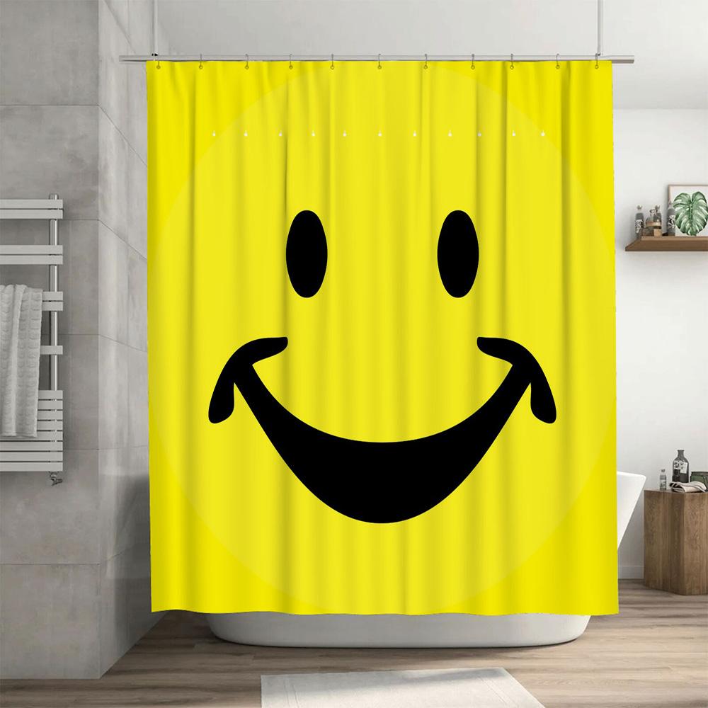 Adorable Cartoon Dog Shower Curtain Friends Forever Plush Puppy Bathroom Decor Printed Fabric Waterproof Bath Mat Multi Color De