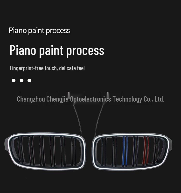 BMW řady 3 F30/F35 Osvětlená mřížka s dvojitými lištami ve 3 barvách