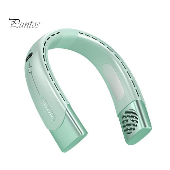 

Подвесной шейный вентилятор 20 дБ, бесшумное шумоподавление, 5 скоростей, регулируемый безлопастный вентилятор, охлаждение, перезаряжаемый, летний, уличный, портативный USB-вентилятор, креативный подарок зелёный