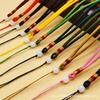 Hand-Woven Colorful Thread Pendant Rope with Jade Bead