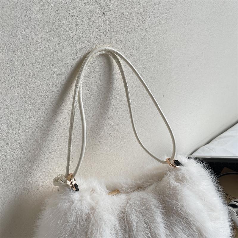 Women's Shoulder Bag Large Capacity Underarm Bag Solid Color Tote Bag