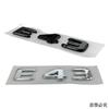 ABS Modified Car Side Sticker Fender Emblem Badge Tail Trunk Decals for Mercedes Benz E43 E53 E63 Letters Styling Accessories