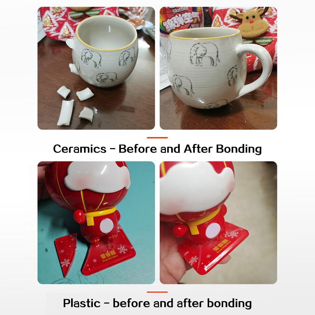 50g Pegamento Oleoso de Alta Resistencia para Soldadura, Pegamento Universal Impermeable Fuerte, Super-Pegamento Oleoso Transparente de Grado Profesional Para Resina Cerámica