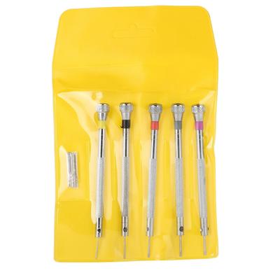 Kit di 5 Cacciaviti a Taglio di Precisione per Riparazione Gioielli Orologi Occhiali