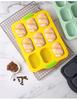 9-Cavity Non-Stick Silicone Oval Baguette Cake Mold for DIY Bread and Baking