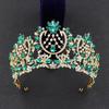 Rhinestone Baroque Pageant Crowns Luxury Crystal Queen Princess Tiara  Birthday Party